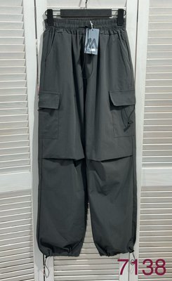 Стильные штаны карго из тонкой плащевки S-L (в расцветках) ER 7138 фото
