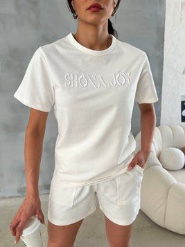 Женский костюм с футболкой и шортами в спортивном стиле S, M, L (в расцветках) VN 31011 фото
