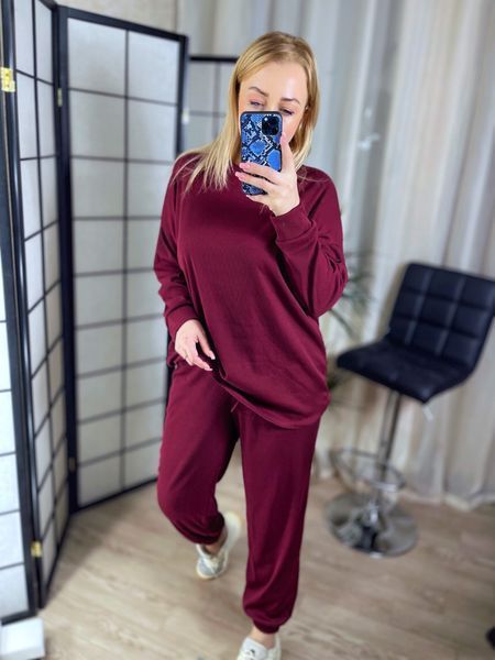 Зручний костюм з рубчику з джемпера та штанів 50-56 (в кольорах) MC 5070 фото