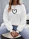 Теплый флисовый свитшот с сердцем на груди M-XXL (в расцветках) CH 1033 фото 2