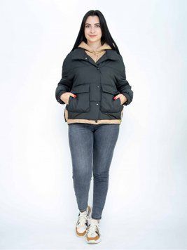 Зручна демісезонна куртка з капюшоном та кишенями M-XXL (в кольорах) G Dorimodes K 612 фото