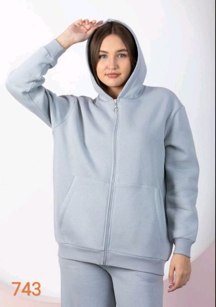 Теплый флисовый костюм из толстовки и брюк S-XL (в расцветках) ER 743 фото