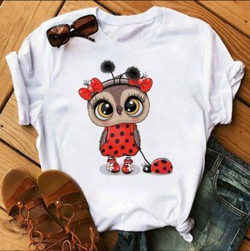 Стильна футболка з кольоровим малюнком 42-50 (в кольорах) MN 2056/9 фото