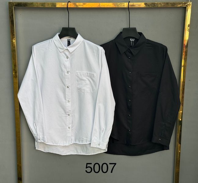 Однотонна класична сорочка на акуратних ґудзиках S-L (в кольорах) VN 5007 фото