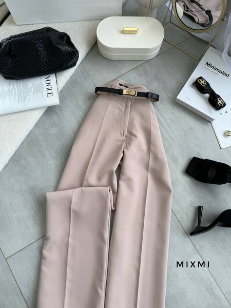 Однотонные прямые брюки из костюмной ткани 42-50 (в расцветках) MX 9101 фото