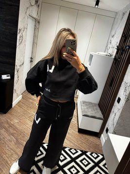 Теплый женский костюм на флисе с надписями S-L (в расцветках) OK 35960 фото