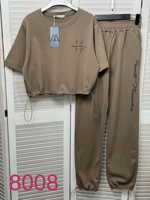 Легкий жіночий костюм з футболки та штанів S-L (в кольорах) ER 8008/11 фото