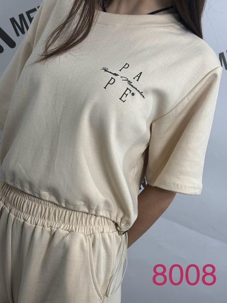 Легкий жіночий костюм з футболки та штанів S-L (в кольорах) ER 8008/11 фото