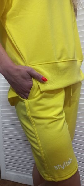 Базовый легкий костюм-двойка из футболки и шортов S-L (в расцветках) OK 35138 фото