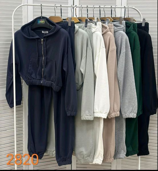 Модный женский костюм из толстовки и брюк S-L (в расцветках) ER LS 2820 фото