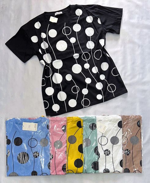Яркая батальная футболка женская 48-52 (в расцветках) DA V 8806# фото