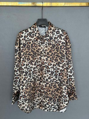 Модная рубашка с леопардовым трендовым принтом 42-48 VN 91867 фото