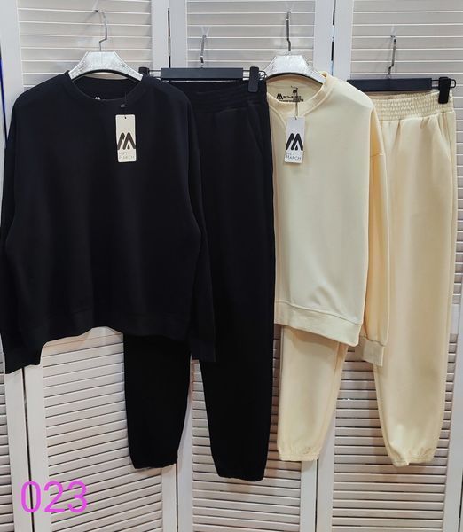 Однотонный костюм из джемпера и брюк M-XL (в расцветках) ER M023 фото