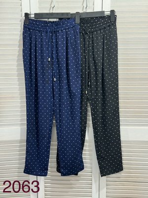 Повсякденні вкорочені штани з принтом в горошок XS-XL (в кольорах) ER 2063/11 фото