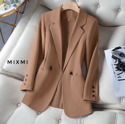 Однотонний класичний піджак з ґудзиками 42-54 (в кольорах) MX 9077 фото