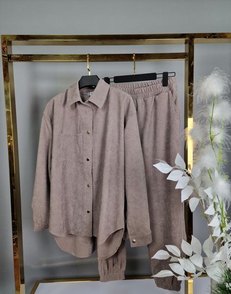 Удобный женский костюм из микровельвета M-XL (в расцветках) PM 504 фото