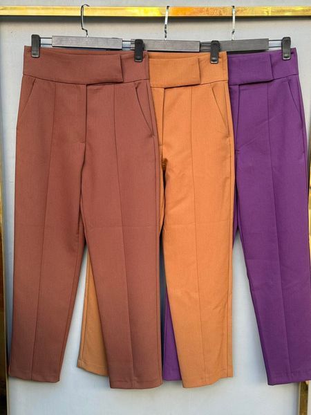 Однотонные женские брюки в классическом стиле XS-L (в расцветках) VN 91259 фото