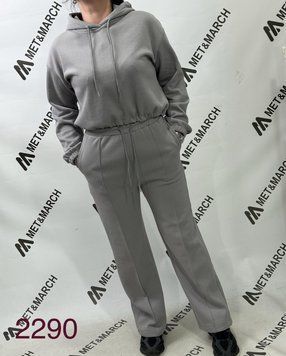 Спортивный костюм из короткого худи и брюк S-L (в расцветках) ER 2290 фото