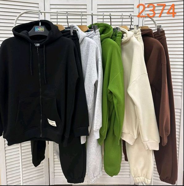 Спортивний утеплений костюм на флісі S-L (в кольорах) ER 2374 фото