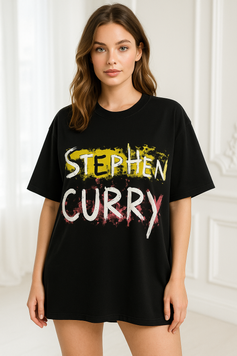 Футболка оверсайз &ldquo;Stephen Curry&rdquo; с арт-принтом (в кольорах) VN 31030 фото