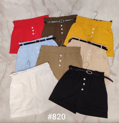 Короткі однотонні шорти з кишенями 42-44 (в кольорах) GG 820 фото