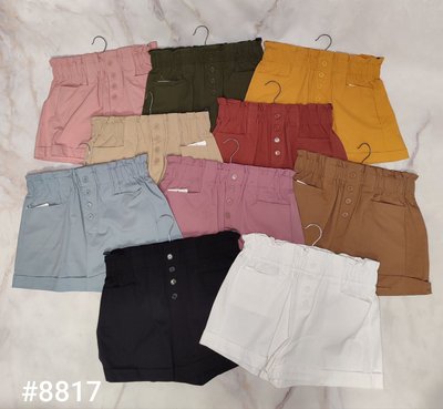 Однотонні шорти на резинці з кишенями 42-44 (в кольорах) GG 8817 фото
