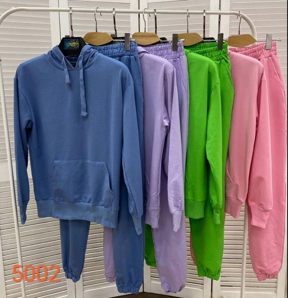 Спортивний трикотажний костюм з худі та штанів S-XL (в кольорах) ER 5002/11 фото