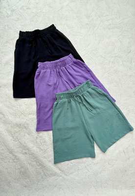 Однотонні жіночі шорти з кишенями S-XL (в кольорах) RX 12313 фото