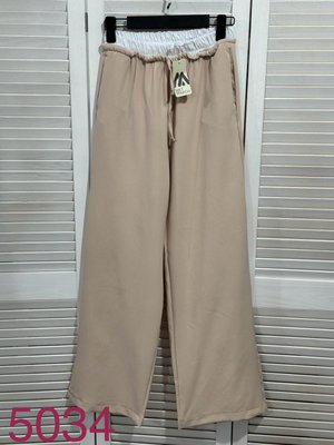 Жіночі однотонні штани на стильній резинці S-L (в кольорах) ER 5034 фото