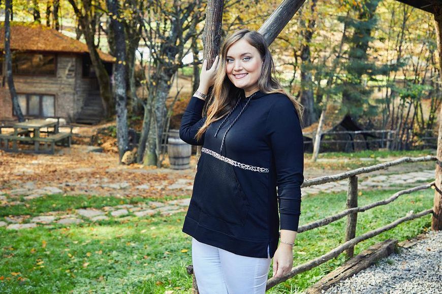 Стильне легке худі з кишенею кенгуру M-XXL OK 35944 фото