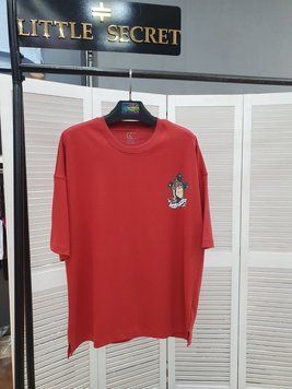 Свободная футболка оверсайз с принтом M-XL (в расцветках) LS 0303 фото