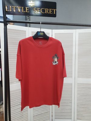 Вільна футболка оверсайз з принтом M-XL (в кольорах) LS 0303 фото
