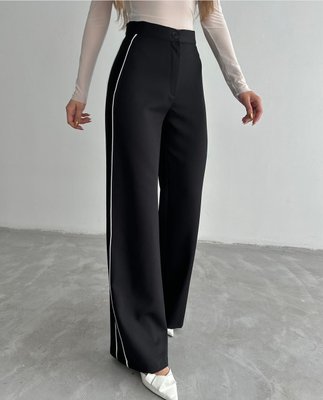 Прямые женские брюки с полосками по бокам S-L VN 91837 фото
