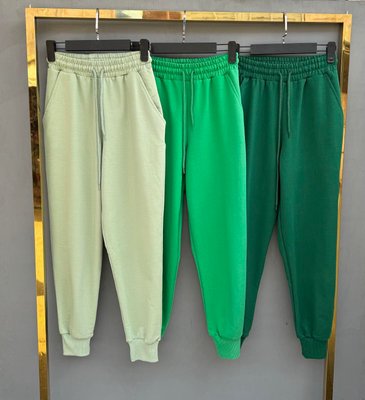 Однотонні спортивні штани з широкими манжетами S-L (в кольорах) VN 91414 фото