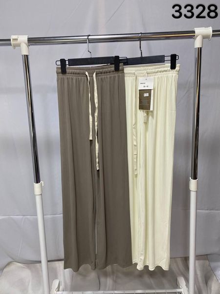 Модні штани кюлоти з мікрорубчику із шнурком M-XL (в кольорах) ER 3328 фото