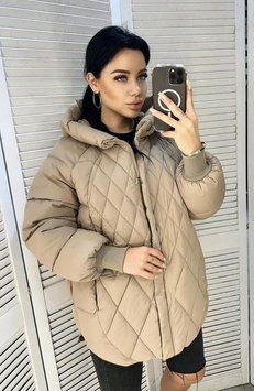 Стьобана модна куртка вільного крою M-XXL (в кольорах) G Dorimodes K2158 фото