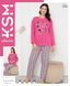 Жіноча зручна піжама з джемперу та штанів M-2XL (в кольорах) KA KSM 0278 фото 4
