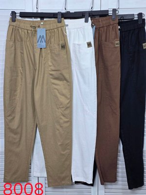 Повсякденні штани на резинці та з затяжкою M-XXXL (в кольорах) ER 8008 фото