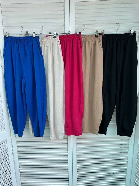 Легкие летние брюки на резинке 42-46 (в расцветках) RO 167 фото