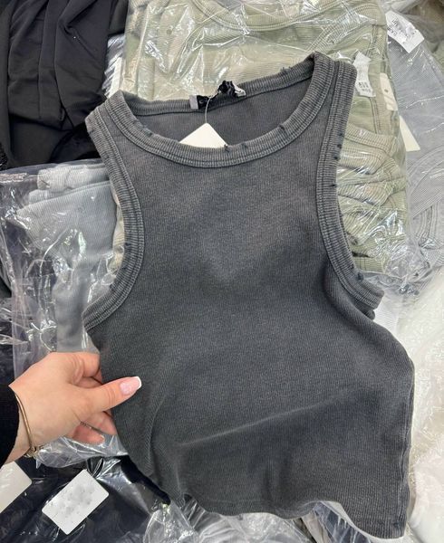 Укороченная модная майка из рубчика "варенки" XS-M (в расцветках) BB 009 фото